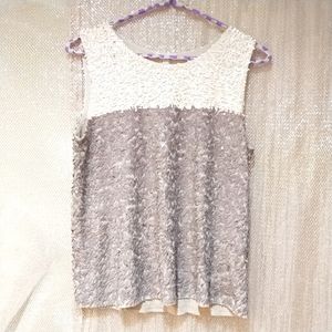 j. CREW Gorgeous Shiny spangle top S